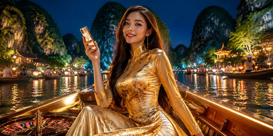 Người dùng Ninh Bình trải nghiệm casino di động trong trang phục áo dài